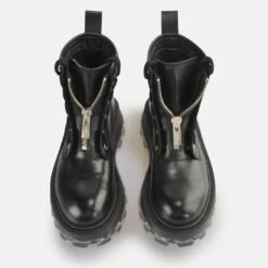 Buffalo Mono Zip Lace Up Mid -Schuh Liebe 2228612 P3