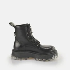 Buffalo Mono Zip Lace Up Mid -Schuh Liebe 2228612 P5